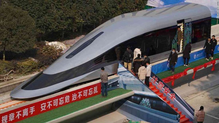 China's latest high-speed train prototype reaches top speed of up to 600 mph